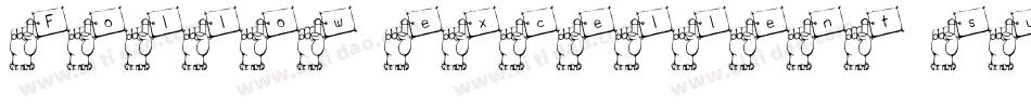 Follow excellent su字体转换